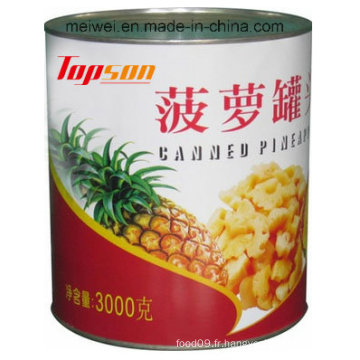 3000g d&#39;ananas en conserve en provenance de Chine